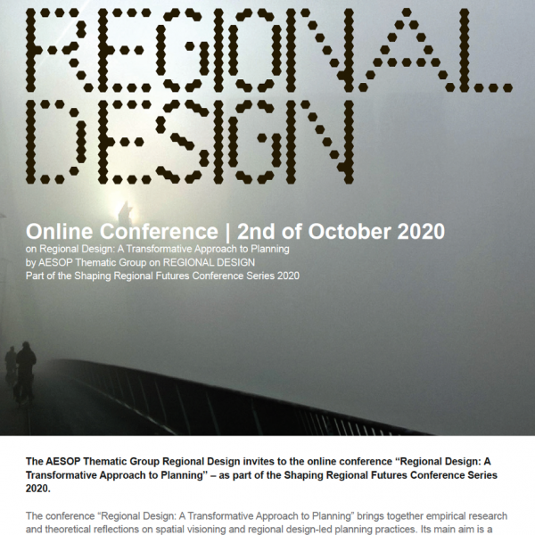 Call for abstracts - “Regional Design: A Transformative Approach to Planning”